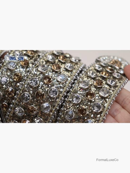 Rhinestone Studded Belt - Microfiber Leather Unisex Adjustable Punk Cowboy Belt main image 6